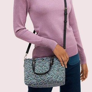 Kate Spade Pine Forest Taylor Party Bubbles Crossbody Tote Handbag Satchel